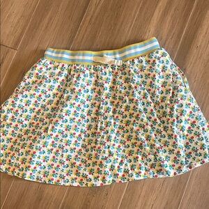 Mini Boden Floral Print Mini Skirt Skort Shorts 11-12